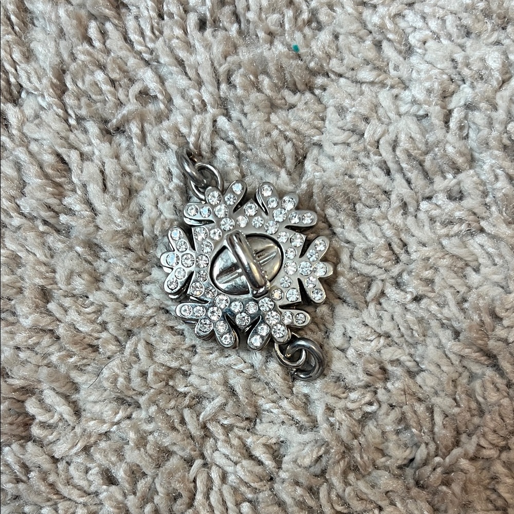 Coach Snowflake Silver Double Key Holder